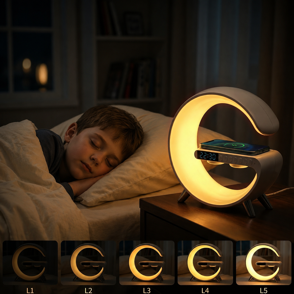 Dimmable | Simulateur d'aube | Veilleuse | Enceinte | Bluetooth | Nox Et Dies