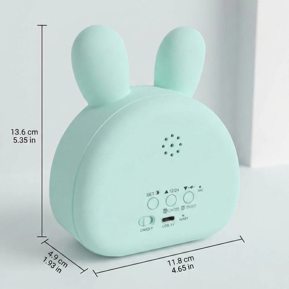 Cute Kids Digital Alarm Clock Color Changing Night Light Date Week Display 6 Tones Bedside Desk Travel for Boys and Girls