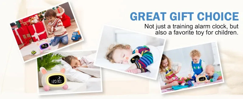Alarm Clock for Kids Ok to Wake Children with Sleep Training and Sound Machine Birthday Gift for Boy Girls