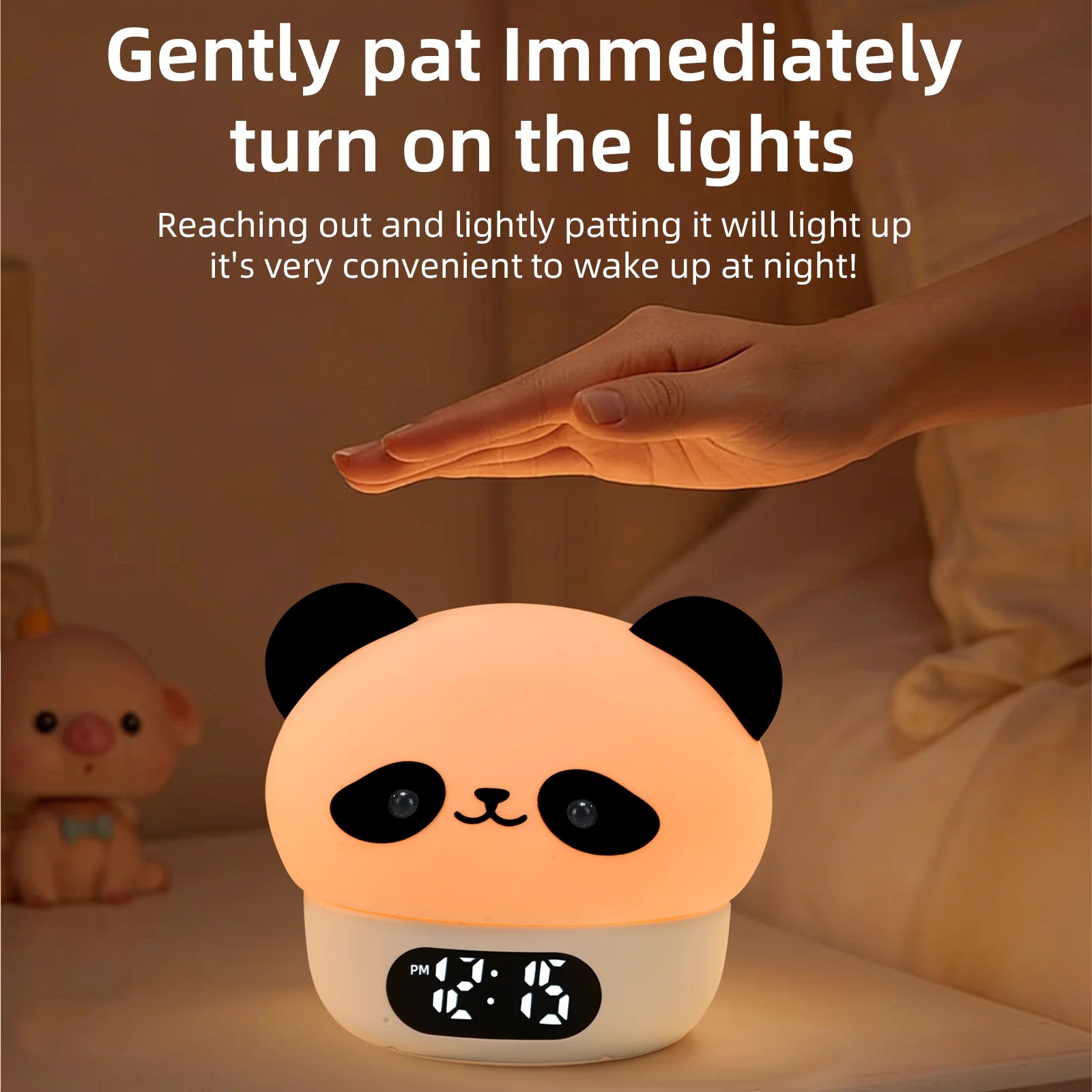 Rechargeable Kids Alarm Clock with Sunrise Simulation, Night Light for Children's Bedroom, Sleep Training Wake Up Lamp