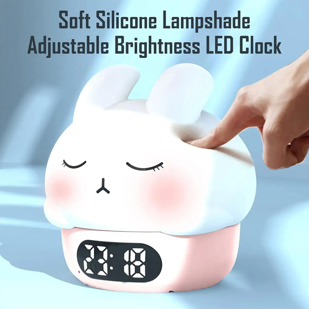 Rechargeable Kids Alarm Clock with Sunrise Simulation, Night Light for Children's Bedroom, Sleep Training Wake Up Lamp