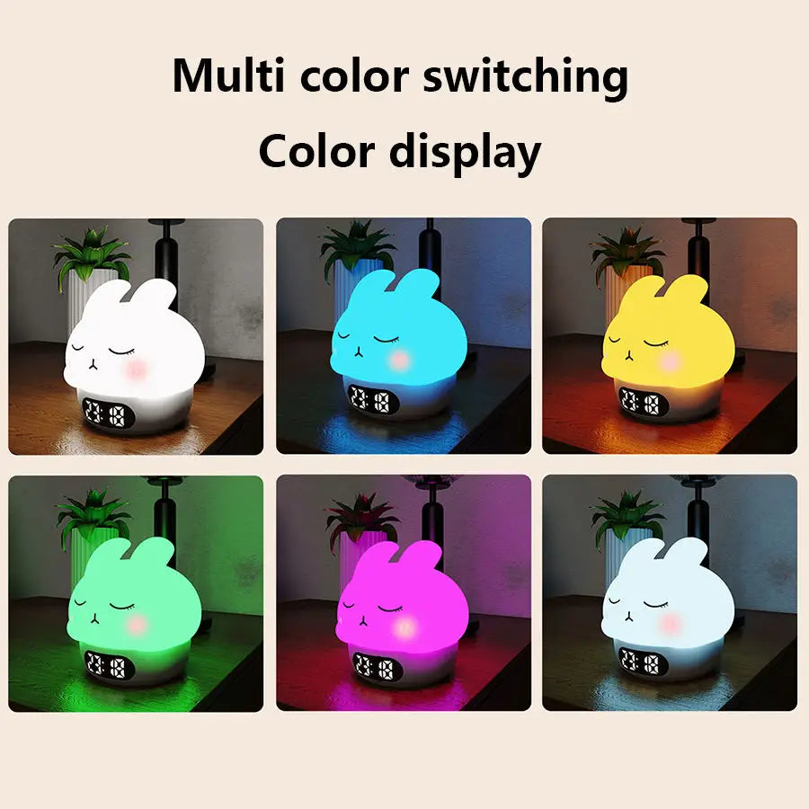 Rechargeable Kids Alarm Clock with Sunrise Simulation, Night Light for Children's Bedroom, Sleep Training Wake Up Lamp